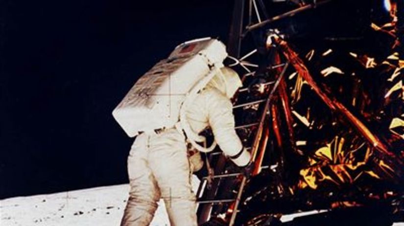 Buzz Aldrin na Mesiaci