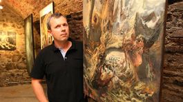 Peter Uchnár maľuje krajiny plné tajomstiev