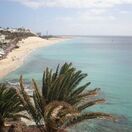 Fuerteventura, pohľad na pláž Jandía