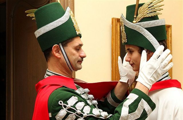 Otec so synom, Gergely a Kolos Szilárdovci, sú...