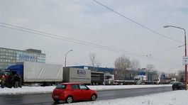 Kamióny blokujú Rožňavskú