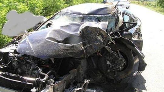 Audi Rastislava Žitného zostalo po náraze úplne...