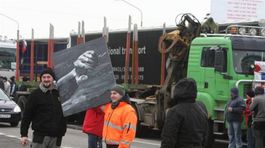 blokáda, protest, autodopravcovia, kamióny