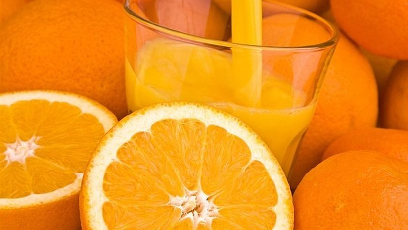 pomaranče - šťava - vitamín C - výživa
