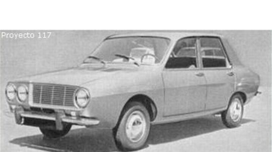 Prvý prototyp Renaultu 12 mal označenie Projekt...