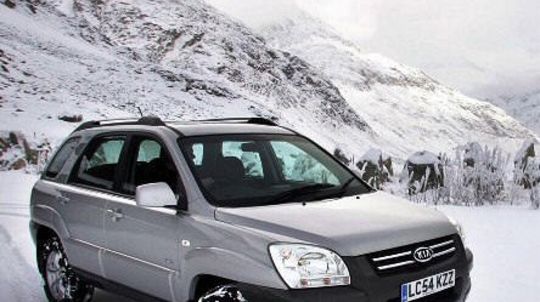 Na snehu fungoval Sportage bez problémov.