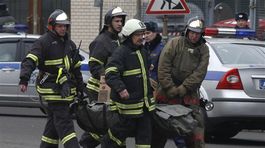 Moskva, výbuch, požiarnici