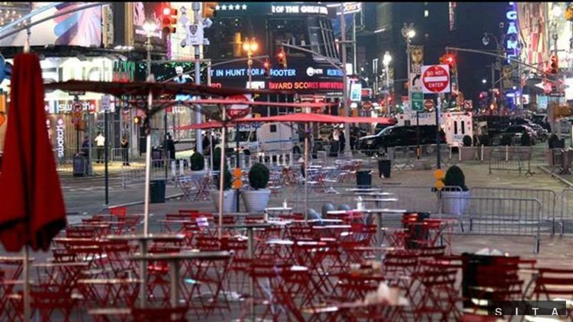 Times Square, New York, bomba
