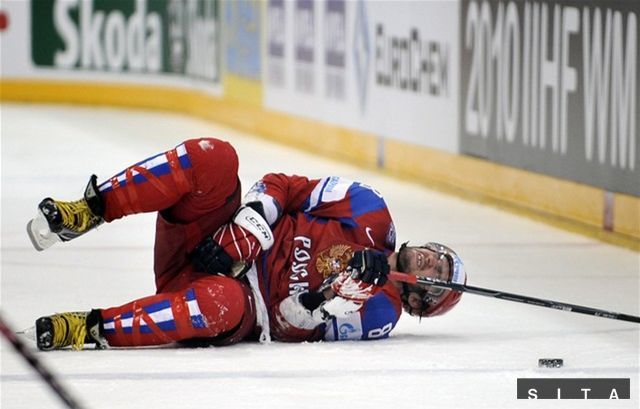Alexander Ovečkin v bolestiach.
