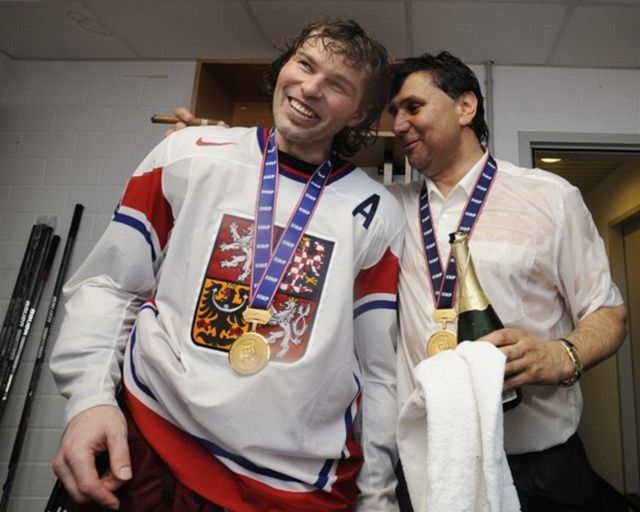 Jaromír Jágr a Vladimír Růžička.
