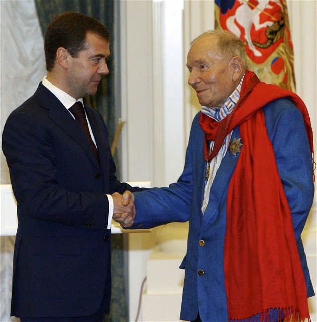 Andrej Voznesenskij s ruským prezidentom...