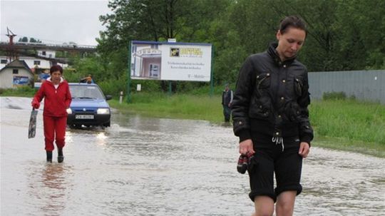 Povodeň na rieke Rajčianka. Prívalová vlna...