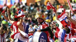 Paraguaj fanúšikovia oslavy