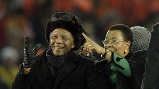 Nelson Mandela sa prišiel rozlúčiť s fanúšikmi...