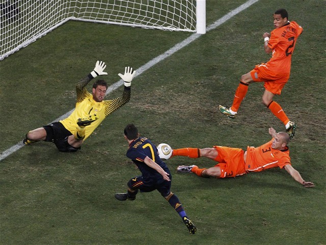 David Villa a jeho tutovka, v poslednej sekunde...