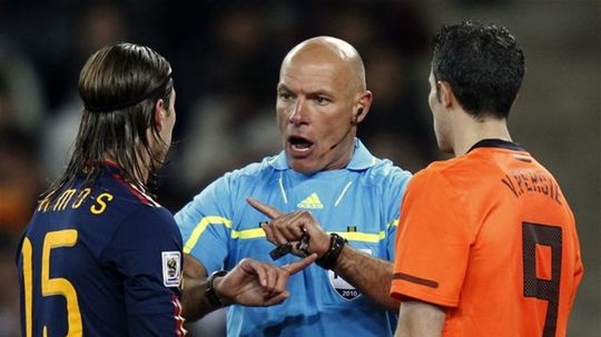 Sergio Ramos, Howard Webb, Robin Van Persie