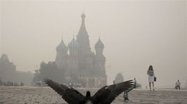 oheň, smog, dym, Moskva