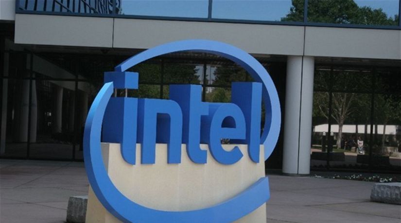 Intel logo, Santa Clara, centrála Intel 
