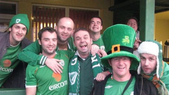 Fanúšikovia Írska.