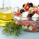 grécky šalát, olivový olej, stredomorská strava, olivy