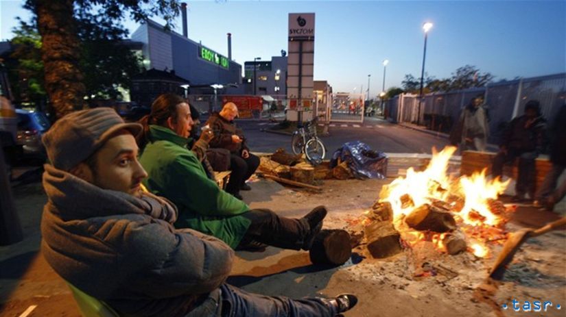 francúzsko, protest, demonštrácia, odborári