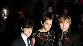 Zľava: Daniel Radcliffe, Emma Watson a Rupert Grint