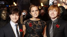 Zľava: Daniel Radcliffe, Emma Watson a Rupert Grint