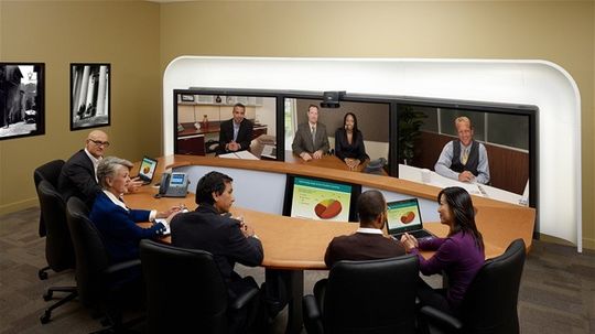 Teleprezenčná miestnosť od Cisca.