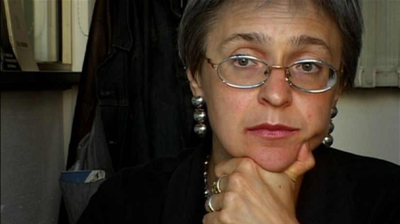 Novinárka Anna Politkovská v dokumentárnom...