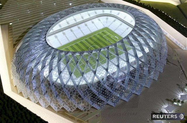 Model štadiónu Al-Wakrah v katarskej Dohe.