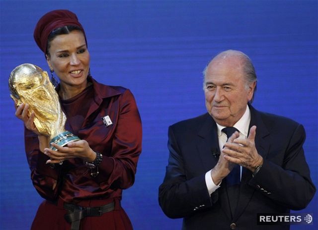 Manželka katarského šejka Moza Bint Nasser...