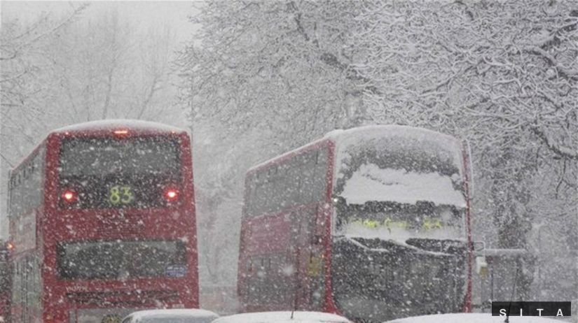 Londýn počasie sneh