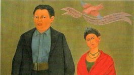 Frida Kahlo: Frida a Diego (1941, výrez)