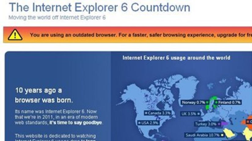 Internet Explorer 6 CountDown