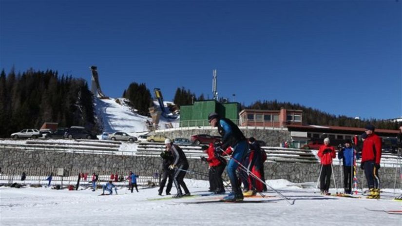 Tatry, lyžiari, lyžovačka, sneh