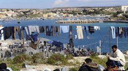 Lampedusa, Taliansko, utečenci