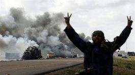 Líbya, útok spojencov, výbuch