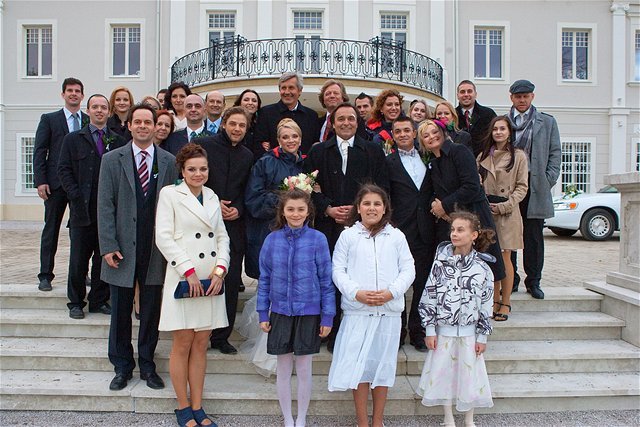 Ordinácia v ružovej záhrade - nakrúcanie svadby