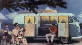 Kempingový Volkswagen má šesťdesiat