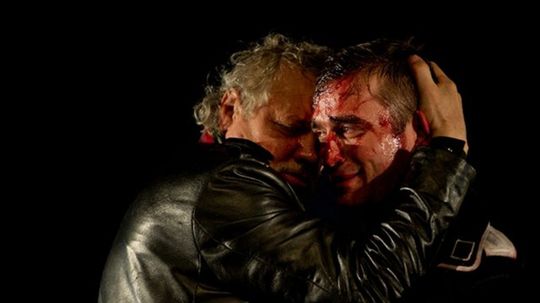 Marián Geišberg a Milan Ondrík v hre Coriolanus