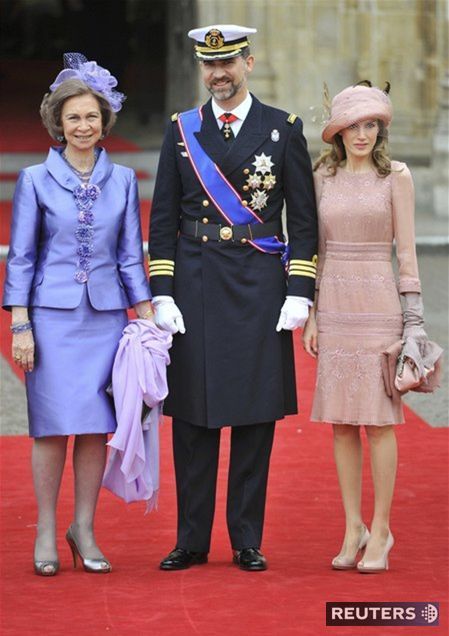 Španielska kráľovná Sofia, korunný princ Felipe...