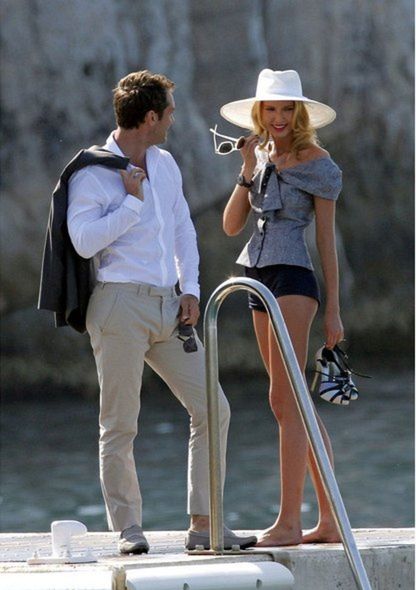 Britský herec Jude Law a slovenská modelka...