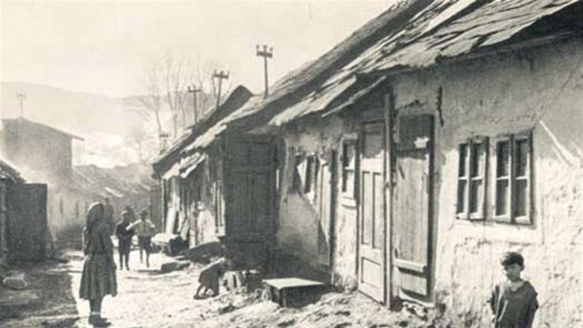 východné Slovensko, rok 1950, dedina