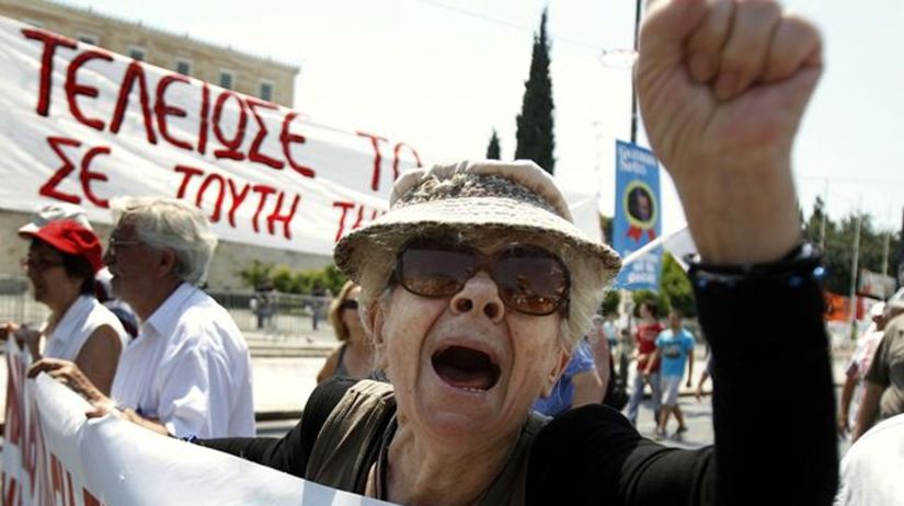 Grécko, demonštrácia