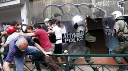 Grécko, štrajk, demonštrácia