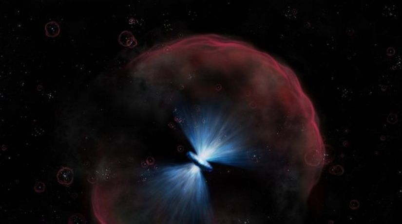 kvazar, čierna diera, vesmír