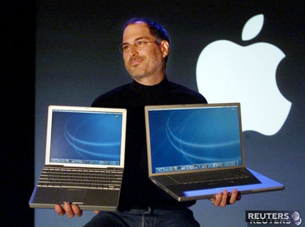 Steve Jobs s notebookmi Apple G4 Powerbook v...