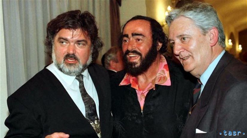 Peter Dvorský, Luciano Pavarotti a Juraj Hrubant.