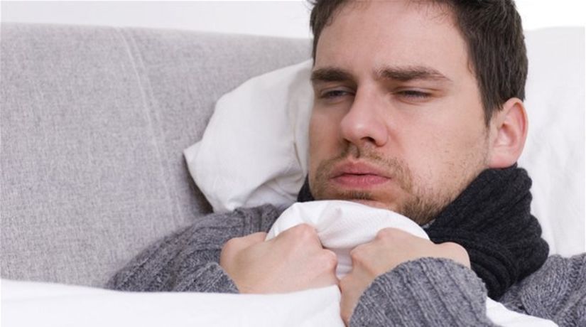 chrípka - liečba - ležať v posteli