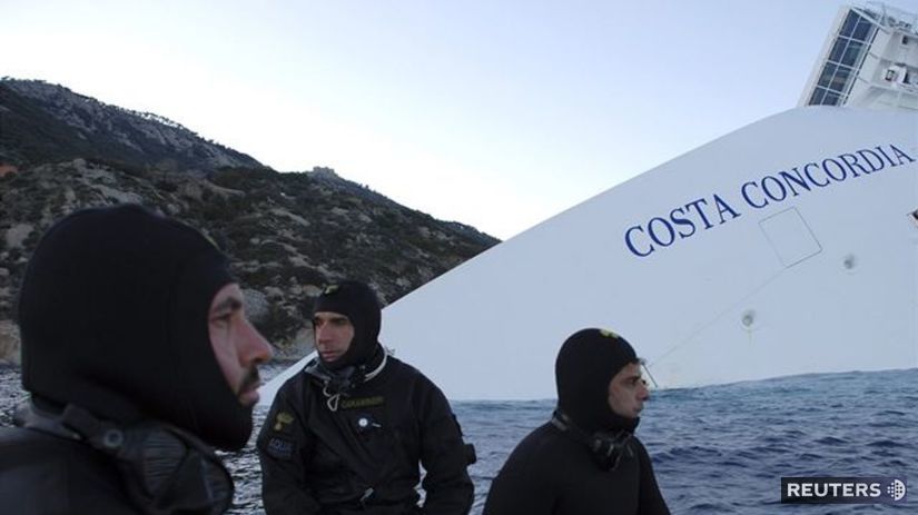 Costa Concordia, potopená loď, Taliansko